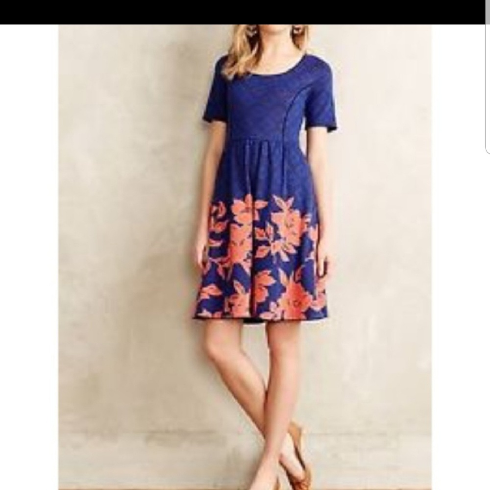 Anthropologie floral dress